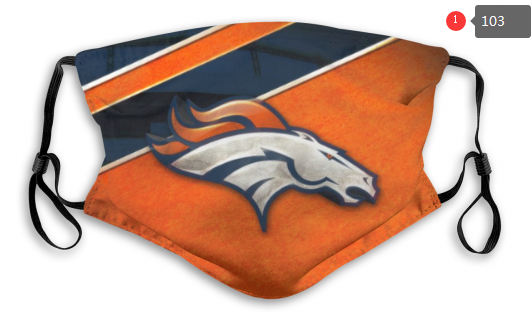 NFL Denver Broncos #3 Dust mask with filter->nfl dust mask->Sports Accessory